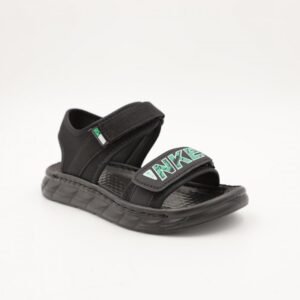 صندل اطفال ولادي مع لاصق لون اسود