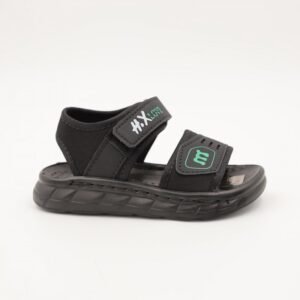 صندل اطفال ولادي مع لاصق لون اسود