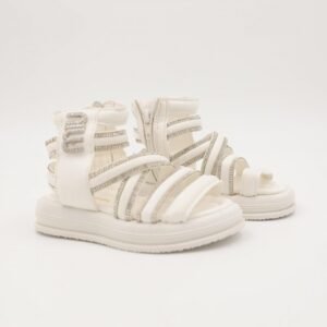 صندل بناتي باحزمه عالي لون ابيض