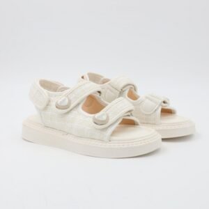 صندل بناتي للاطفال لون أبيض