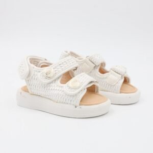 صندل بناتي للاطفال لون أبيض