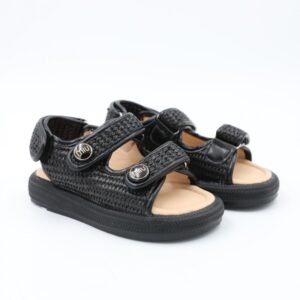 صندل بناتي للاطفال لون أسود