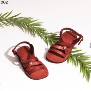 صندل جلد طبيعي للأطفال لون بني