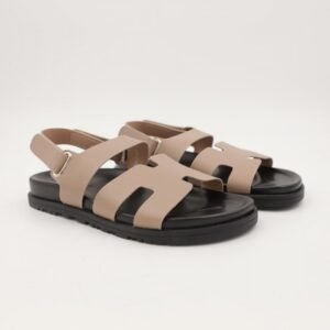 صندل ستاتي لون بيج واسود