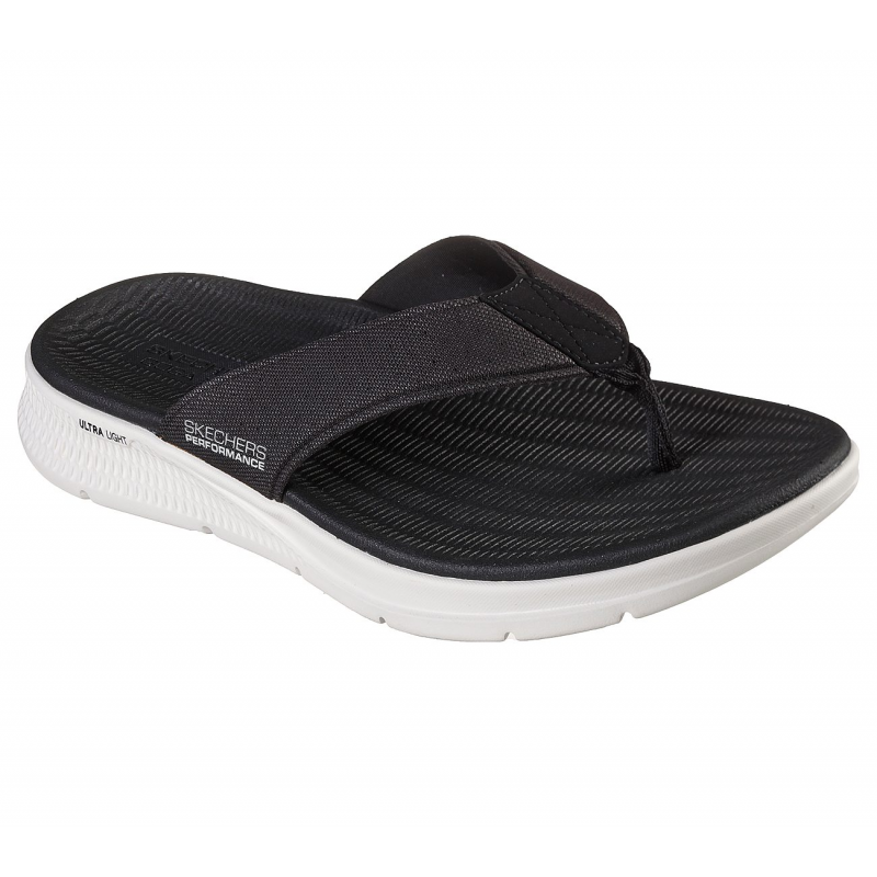 شبشب سكيتشرز جو كونستينت للرجال لون أسود ونعل أبيض- Skechers Men's Go Consistent Sandal