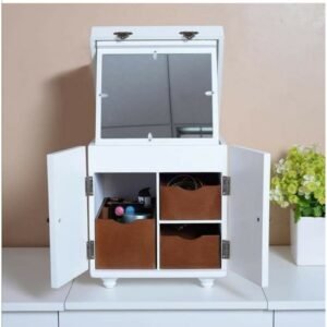 صندوق مجوهرات خشب أبيض