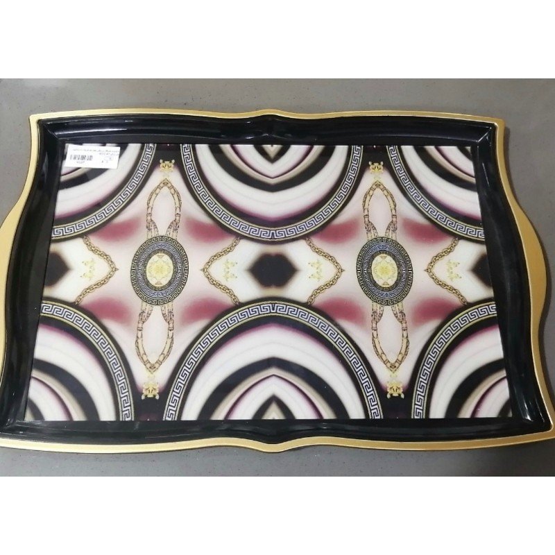 صينية بلاستيك وزجاج