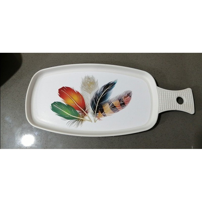 صينية بيد بلاستيك تركي (ريش )