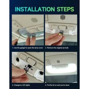 ضوء سيارة T10 يحتوي على 8 ليد ساطع