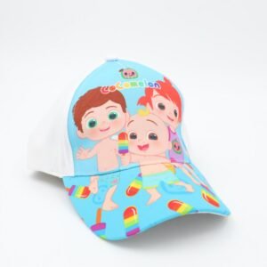 طاقية أطفال واقية من الشمس رسوم كوكو ميلون لون أبيض