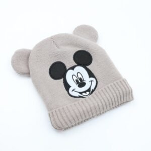 طاقية صوف MICKEY MOUSE عمر 1-3 سنوات بني فاتح