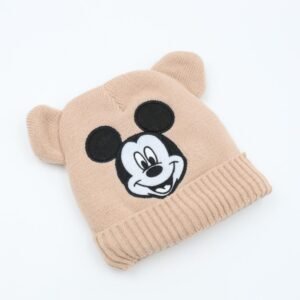 طاقية صوف MICKEY MOUSE عمر 1-3 سنوات بيج