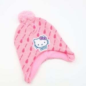 طاقية مع حماية جانبية للاذنين - ديزني HELLO KITTY زهري