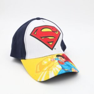 طاقية ولادي واقية من الشمس برسمة سبايدر مان لون كحلي