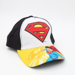 طاقية ولادي واقية من الشمس برسمة سبايدر مان لون أسود