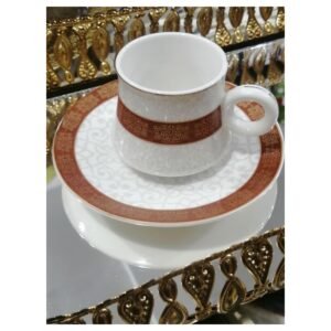 طقم 12 فنجان قهوة مع صحونهم