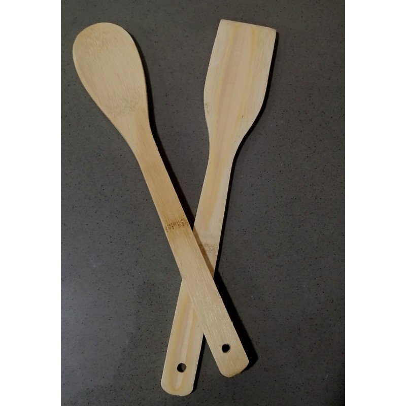 طقم 2 مغرفة بامبو - Image 2