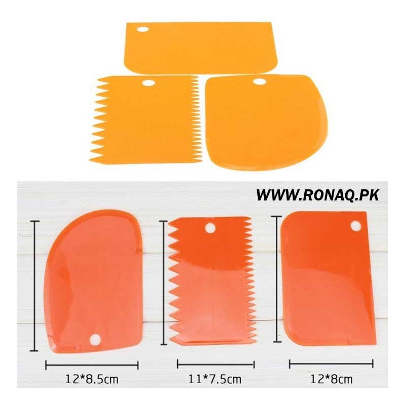 طقم 3 قطع لتزيين الكيك - حسب اللون المتوفر في المخازن Cake Tools