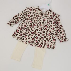 طقم 3 قطع للأطفال لون اوف وايت وبني