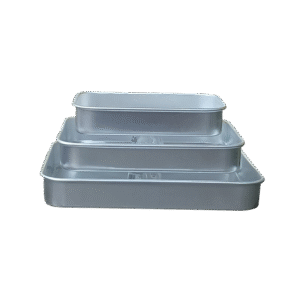 طقم 3صواني المنيوم مستطيل