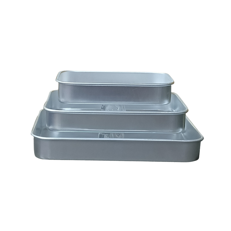 طقم 3صواني المنيوم مستطيل