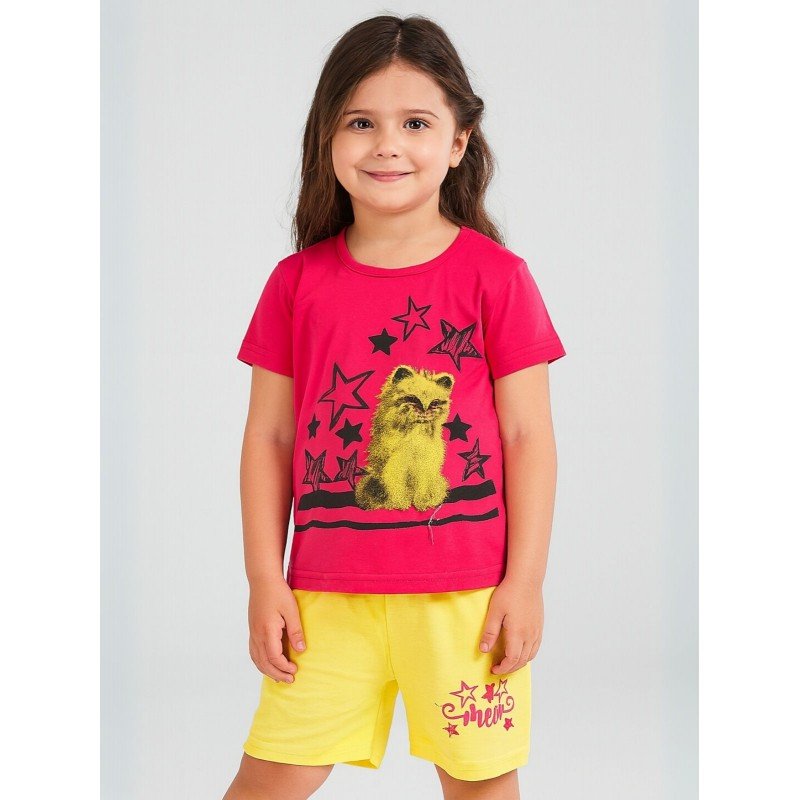 طقم أطفال قطعتين شورت + تيشيريت