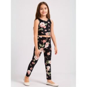 طقم بناتي قطعتين ( كت وبنطلون )