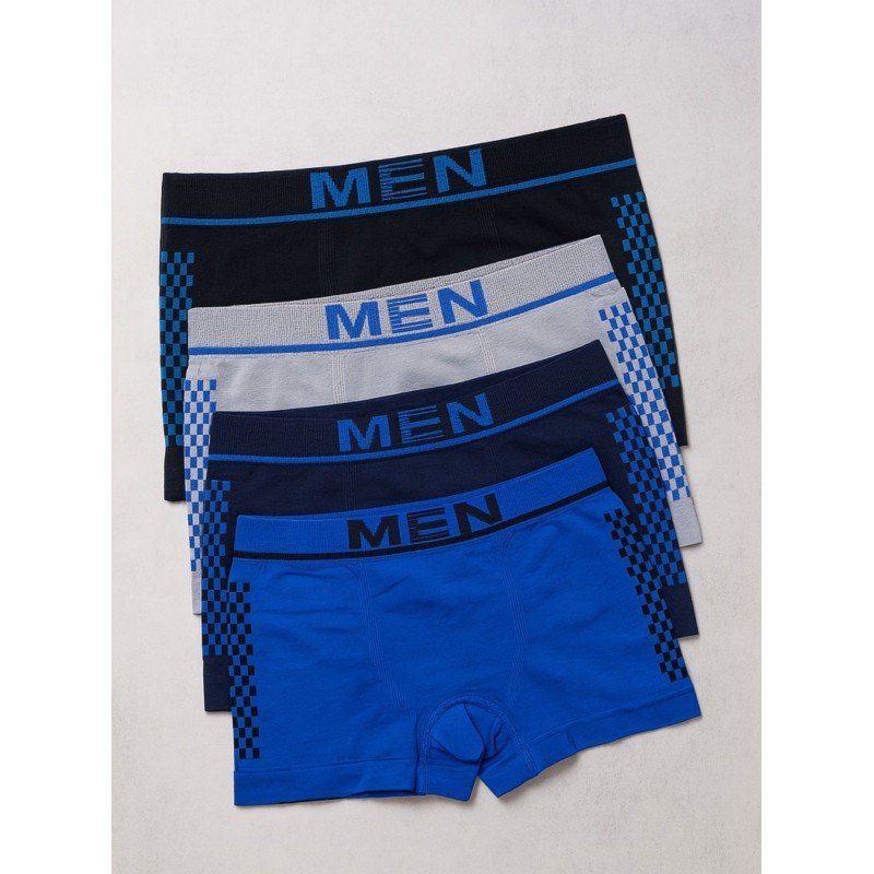 طقم بوكسرات 4 قطع لون أزرق