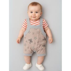 طقم بيبي تيشيرت وأفرهول للأطفال