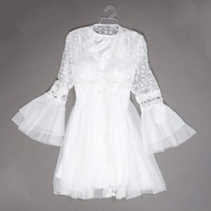 طقم بيبي دول عرايسي لون أبيض One Size