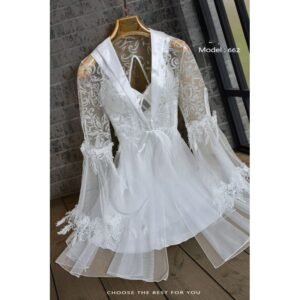 طقم بيبي دول عرايسي لون أبيض One Size