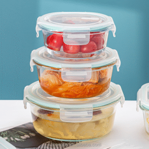 طقم تبرويرات زجاج دائرية عدد 3