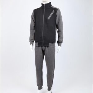 طقم تريننج جاكيت + بنطلون قماش مجكر خريفي ربيعي