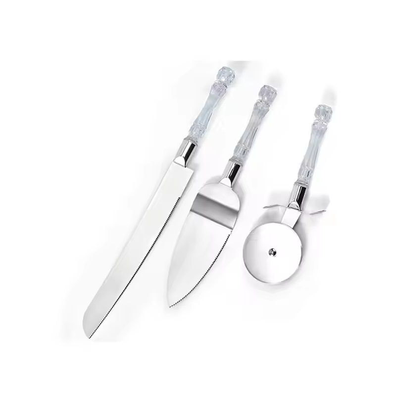 طقم ثلاثي قطاعة بيتزا و كيك