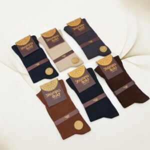 طقم جوارب خاص بمرضى السكري (6 أزواج) للرجال بألوان متعددة