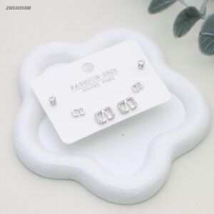 طقم حلوق مجموعة ماركة لون فضي