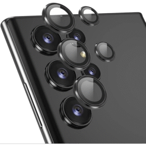 طقم حماية لعدسات كاميرا هاتف جلاكسي اس 23 الترا