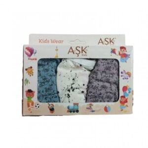 طقم داخلي بناتي (3 قطع) بألوان متعددة