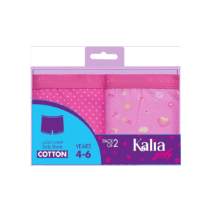 طقم داخلي بناتي شورت سادة (قطعتين) متعدد ألوان