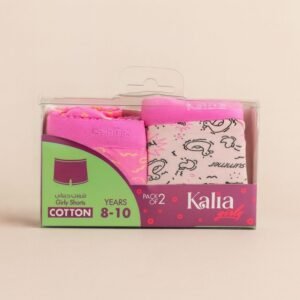 طقم داخلي بناتي شورت مطبوع (قطعتين) متعدد ألوان