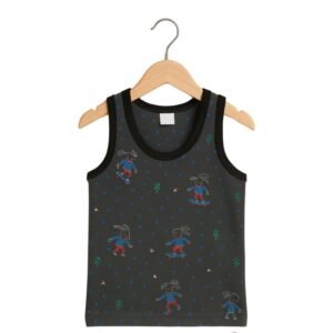 طقم داخلي (شباح وبوكسر) قطعتين ولادي لون رمادي