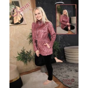 طقم ستاتي مخمل سحاب من شارمي One Size