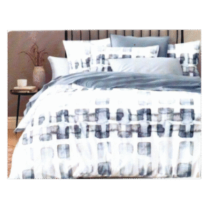 طقم سرير مكون من 4 قطع لون أزرق