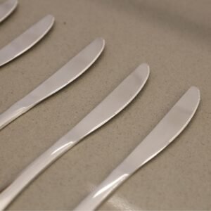 طقم سكاكين ستانلس ستيل18/10 لون فضي 6 قطع