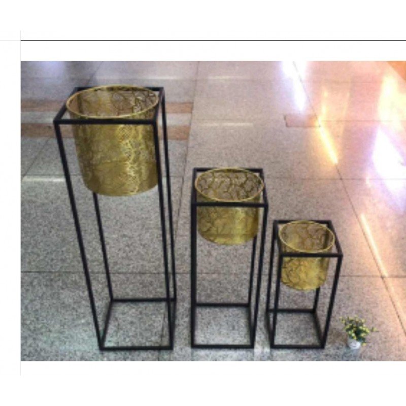 طقم شمعدان نحاس 3قطع كبير