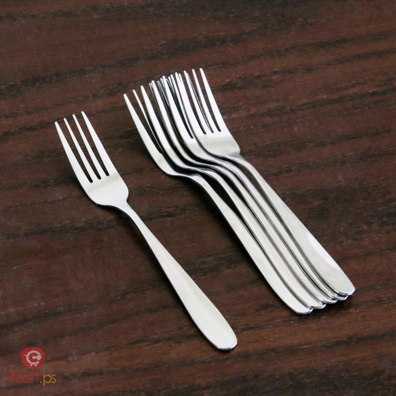 طقم شوك كبار 6 قطع ثقيلة - Image 2