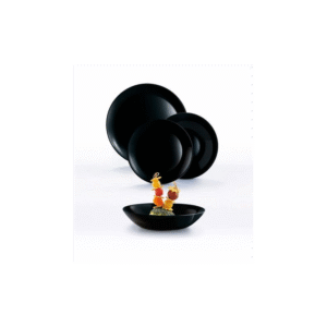 طقم صحون 18 قطعة من لومينارك لون اسود