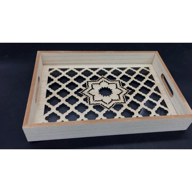 طقم صواني خشب قطعتين - Image 5