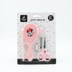 طقم عناية للاطفال حديثي الولادة من ديزني 5 قطع لون زهري