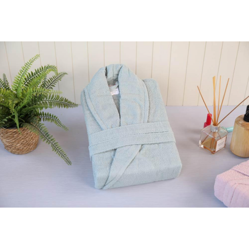 روب حمام قطن 100% VALOR SİLVER LIGHT GREEN ONE SIZE